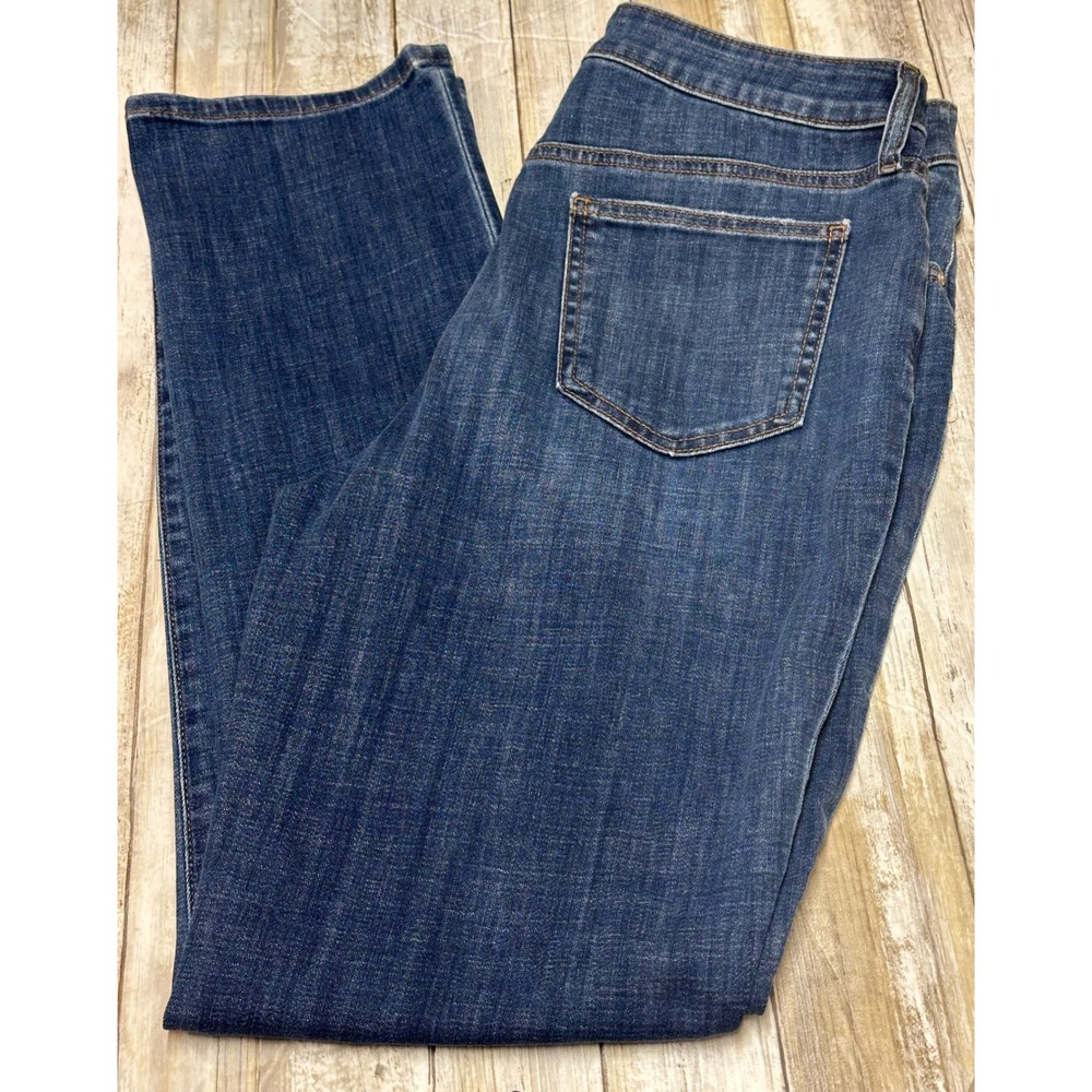 Chico's So Slimming Girlfriend Slim Leg Jeans Kailua Indigo size‎ 1(U.S. 8) NWT